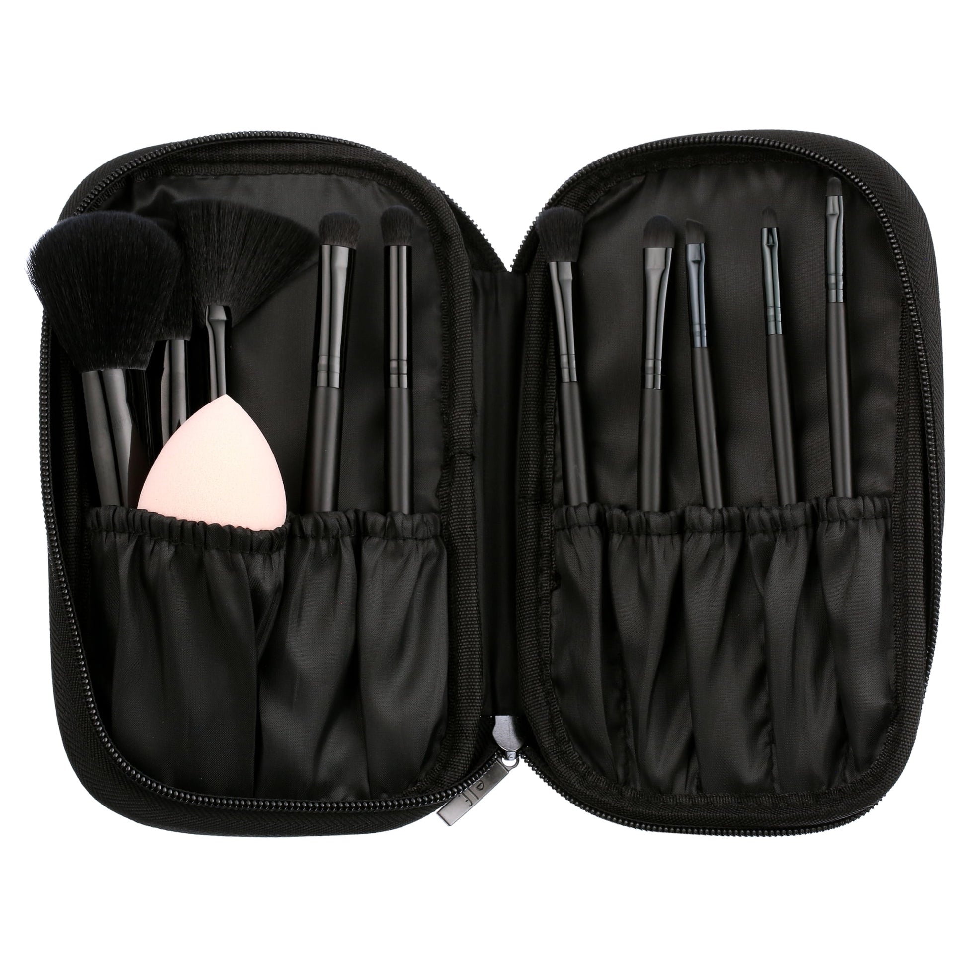 e.l.f Full Face & Eye Makeup Brush Set + kelioninis krepšelis