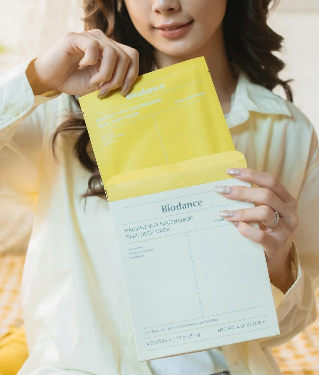 Biodance Radiant Vita Niacinamide Real Deep Mask 34g.