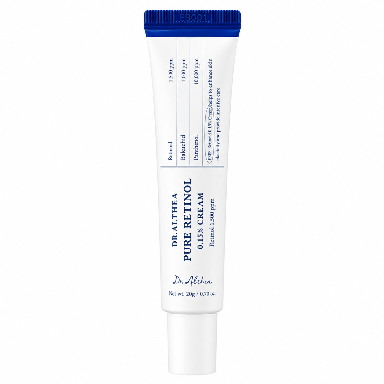 Dr. Althea Pure Retinol 0.15 Cream – retinolio kremas, 20 g