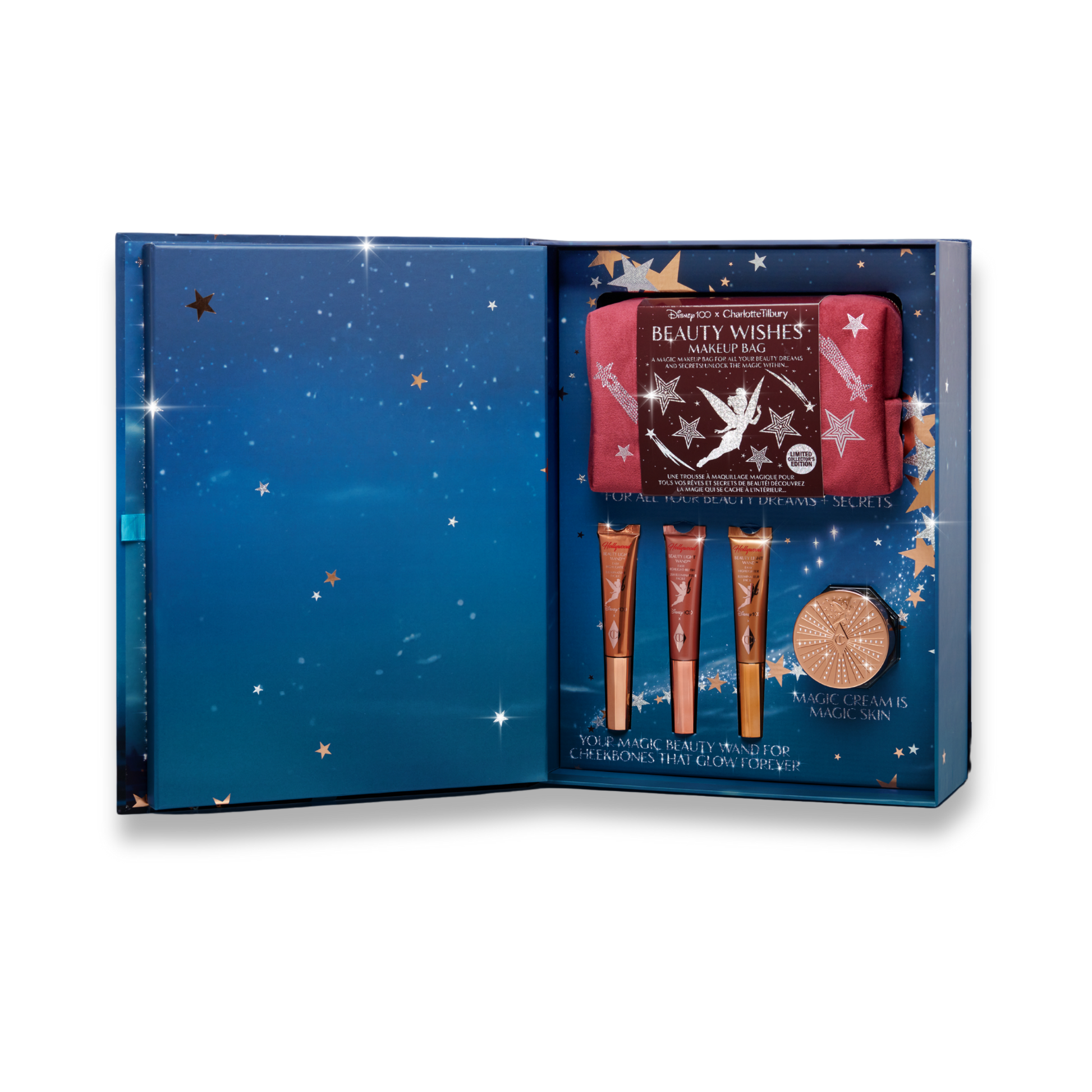 Disney100 x Charlotte Tilbury riboto leidimo grožio rinkinys