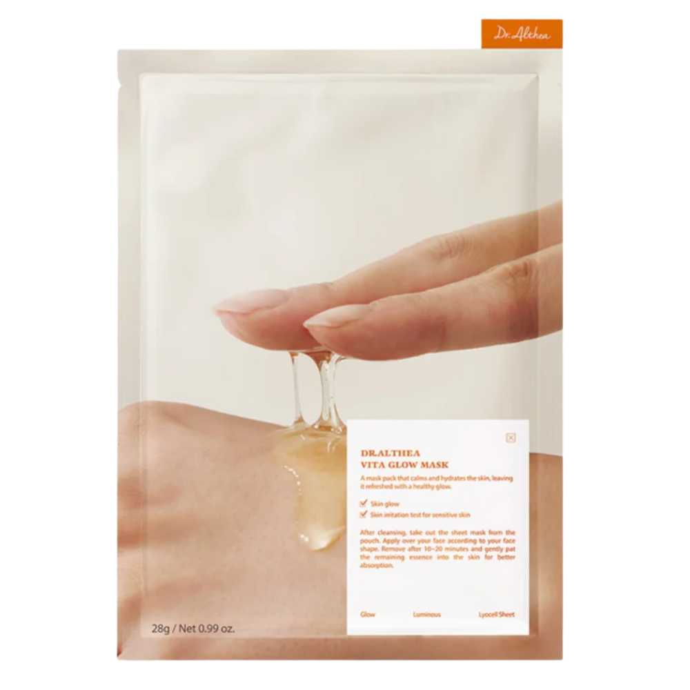 Dr. Althea Vita Glow Mask – nuplaunama veido kaukė, 28 ml