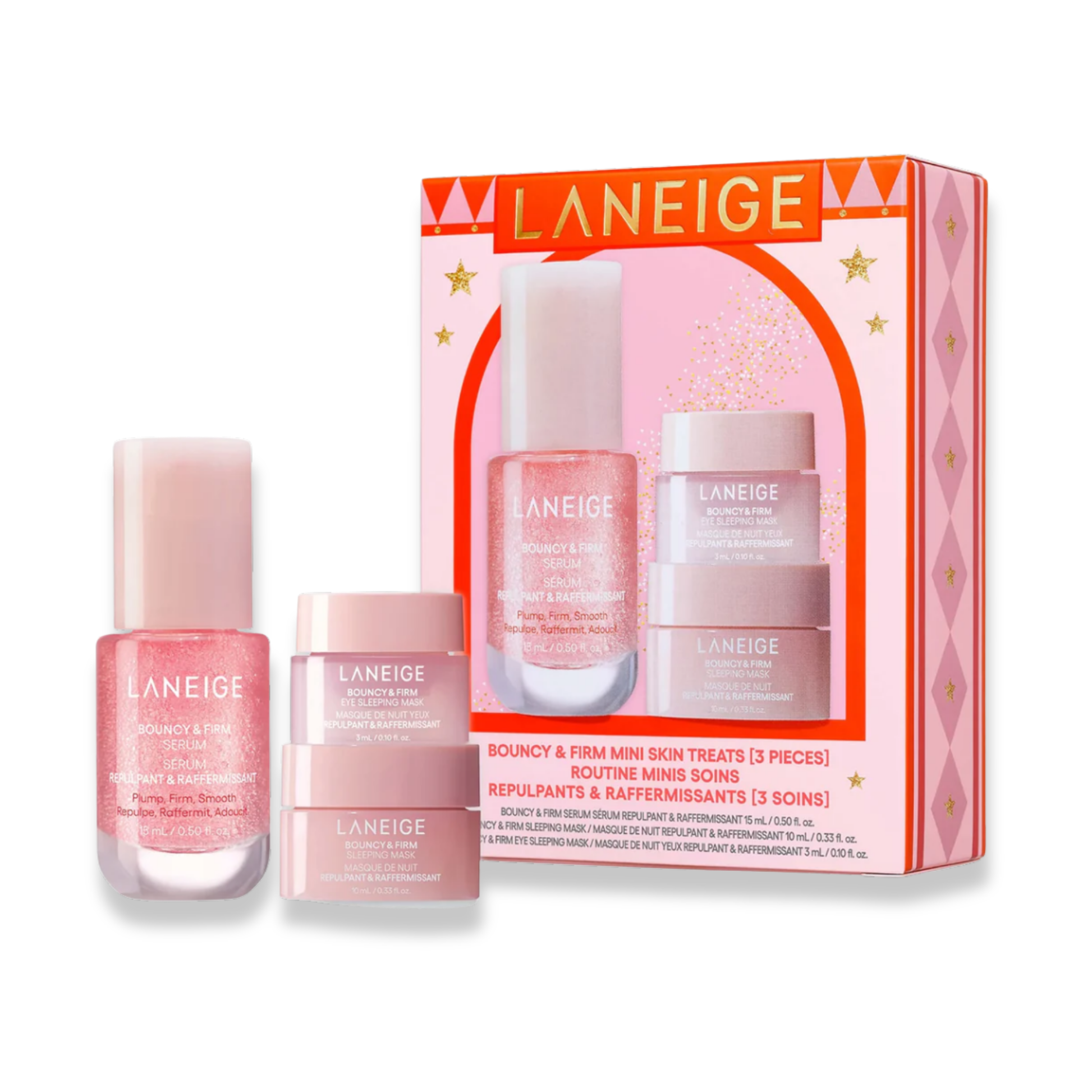 Laneige Bouncy & Firm Mini veido priežiūros rinkinys