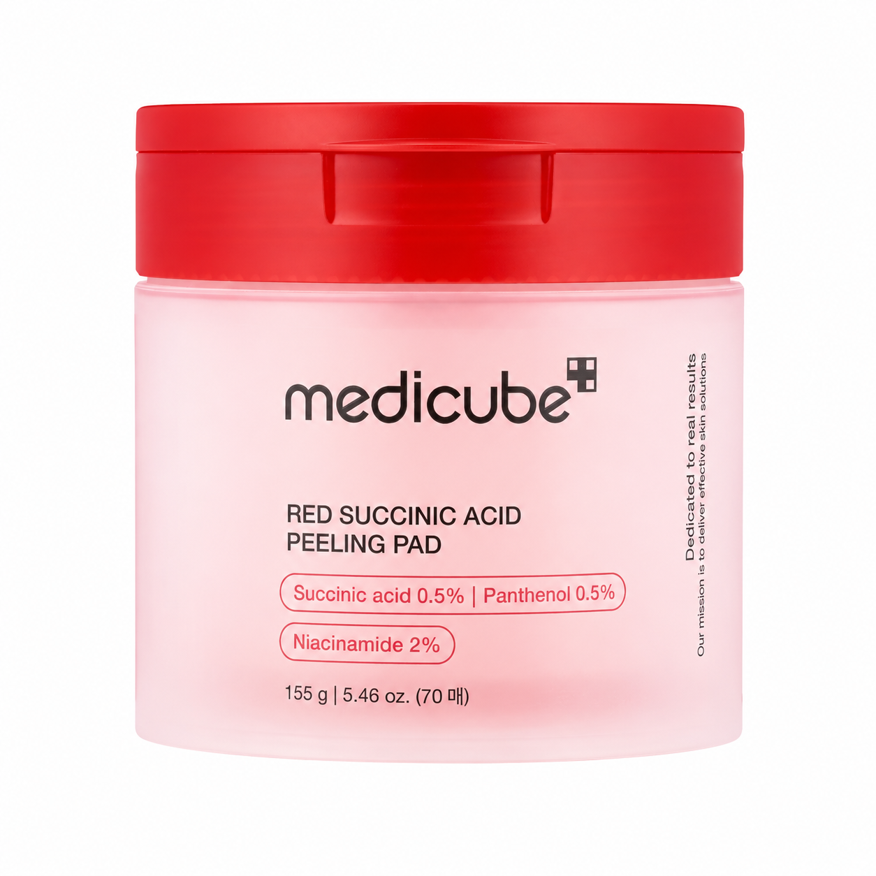 MEDICUBE Red Succinic Acid Peeling Pad – šveitiklis, 70 vnt.