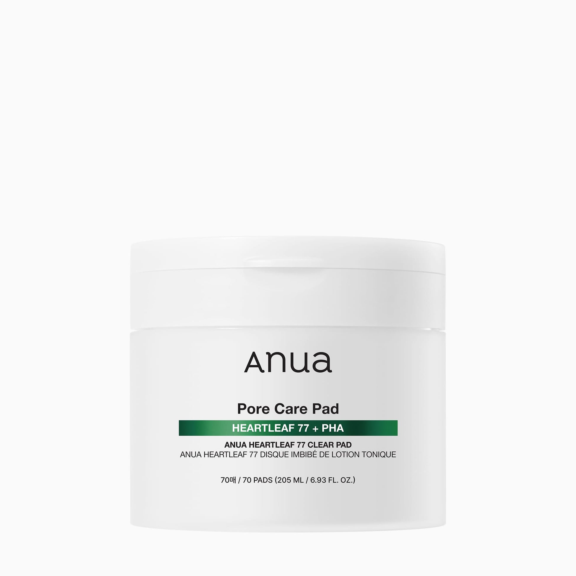 Anua Heartleaf 77 Clear Pad 160ml dvipusiai tonizuojantys diskeliai