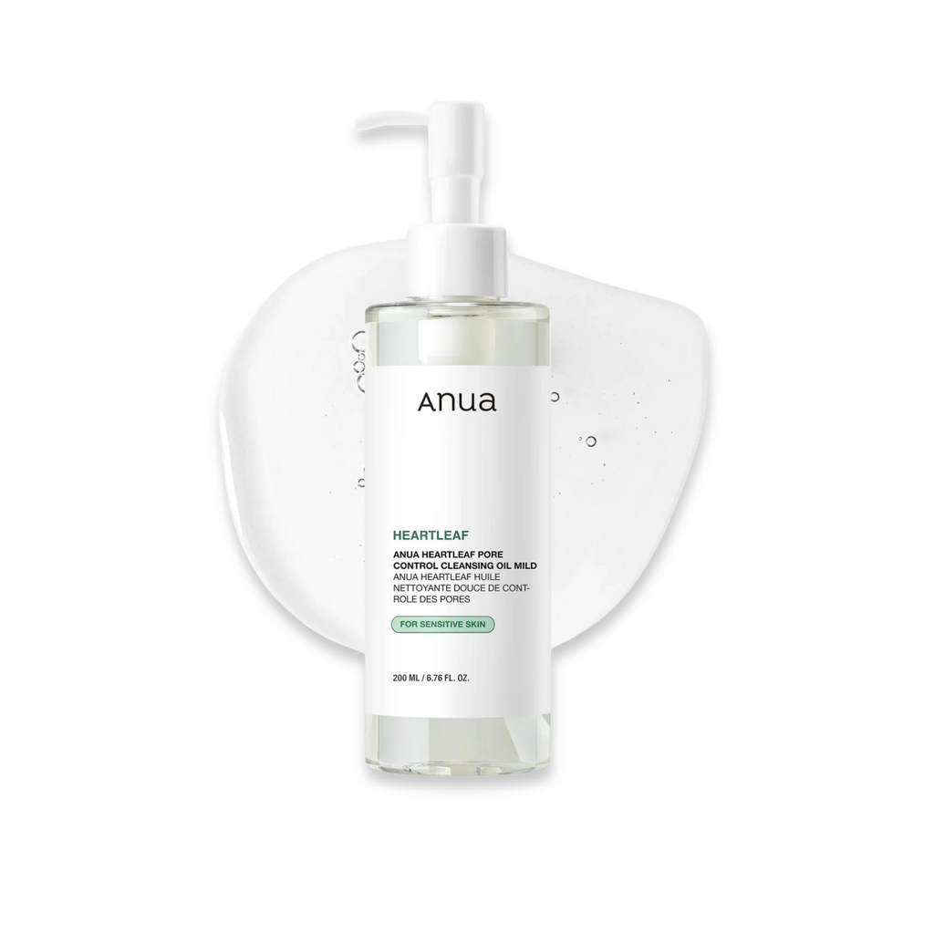 Anua Heartleaf Pore Control Mild valomasis aliejus jautriai odai, 200 ml