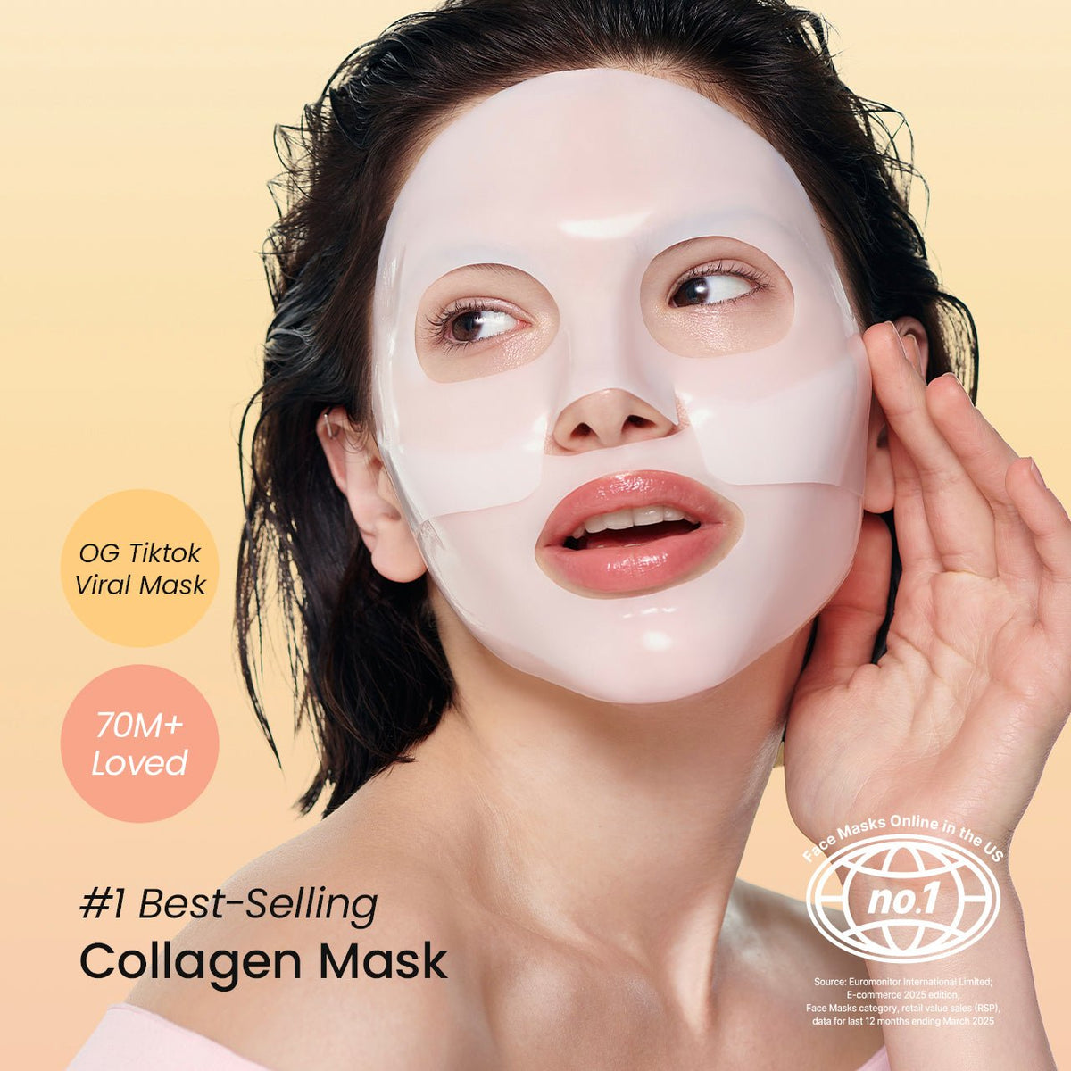 BIODANCE Bio-Collagen Real Deep Mask kolageno hidrogelio kaukės, 4 vnt. × 34 g