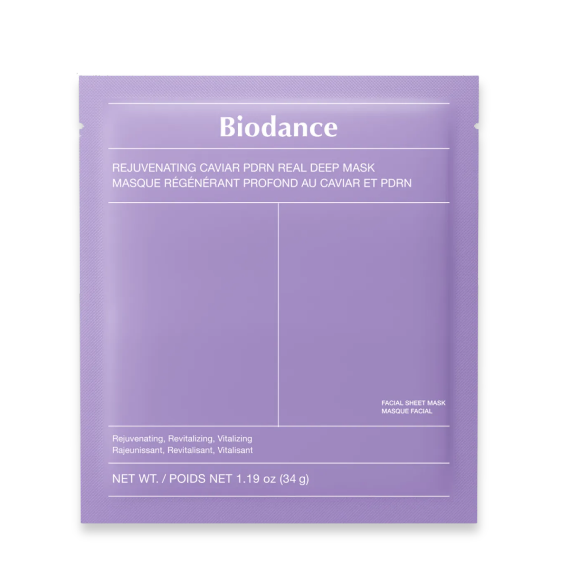 Biodance Rejuvenating Caviar PDRN Real Deep veido kaukė, 34 g