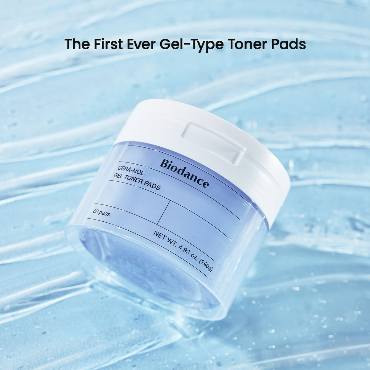 BIODANCE Cera-nol Gel Toner Pads drėkinamieji toniko padeliai su keramidais, 60 vnt.