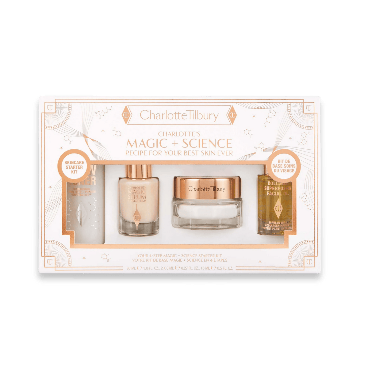 Charlotte Tilbury Magic + Science veido priežiūros rinkinys - GlamoraBeauty