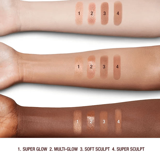 Charlotte Tilbury Nudegasm veido paletė - GlamoraBeauty