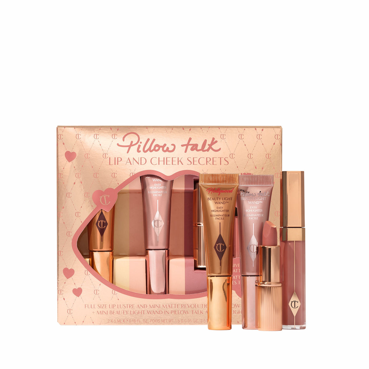 Charlotte Tilbury Pillow Talk Beautifying Lip and Cheek rinkinys - GlamoraBeauty