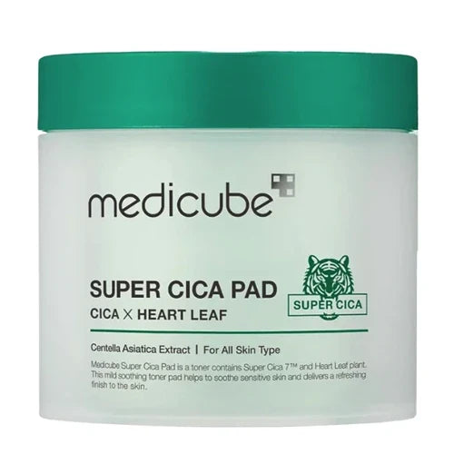 MEDICUBE Super Cica Toner Pad – tonizuojantys diskeliai, 70 vnt.