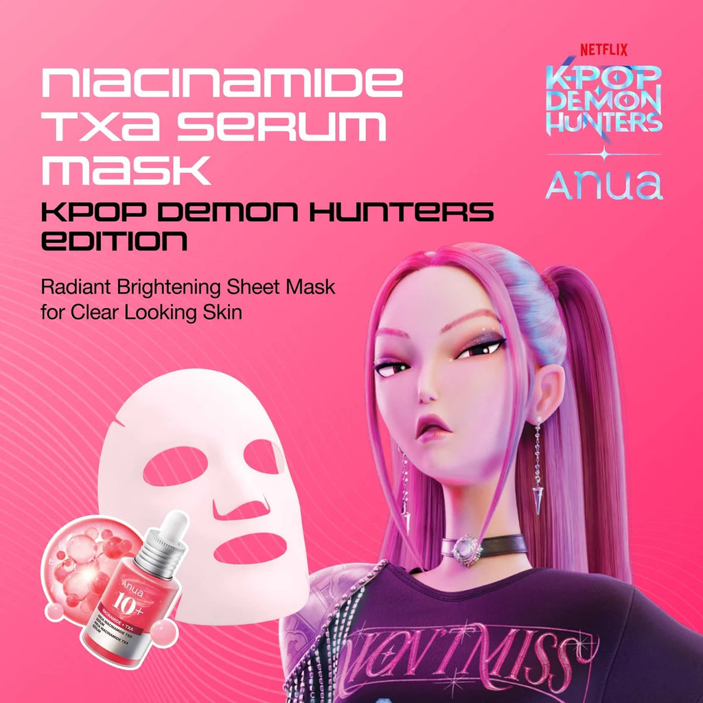 Anua K-Pop Demon Hunters Niacinamide TXA Serum Mask - veido kaukė