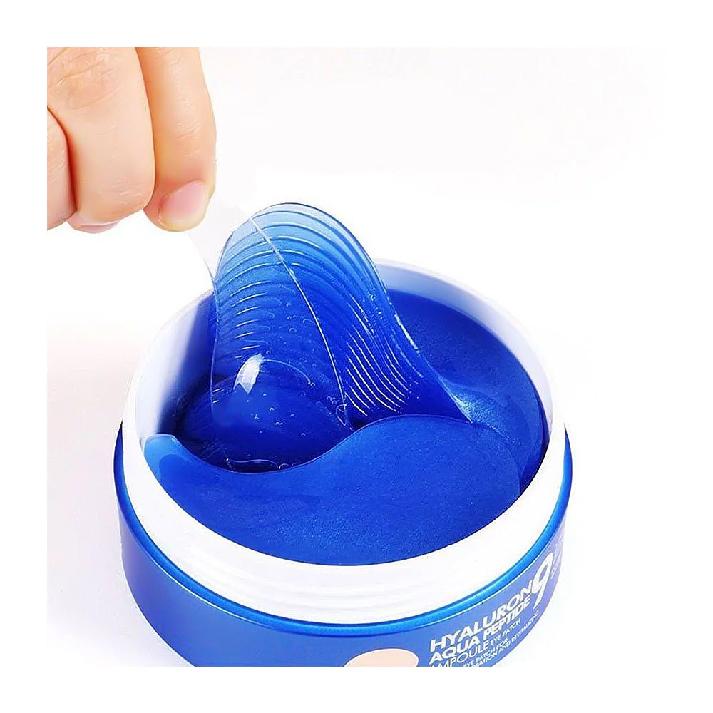 MEDI-PEEL Hyaluron Aqua Peptide 9 Ampoule Eye Patch intensyviai drėkinančios paakių pagalvėlės, 60 vnt.