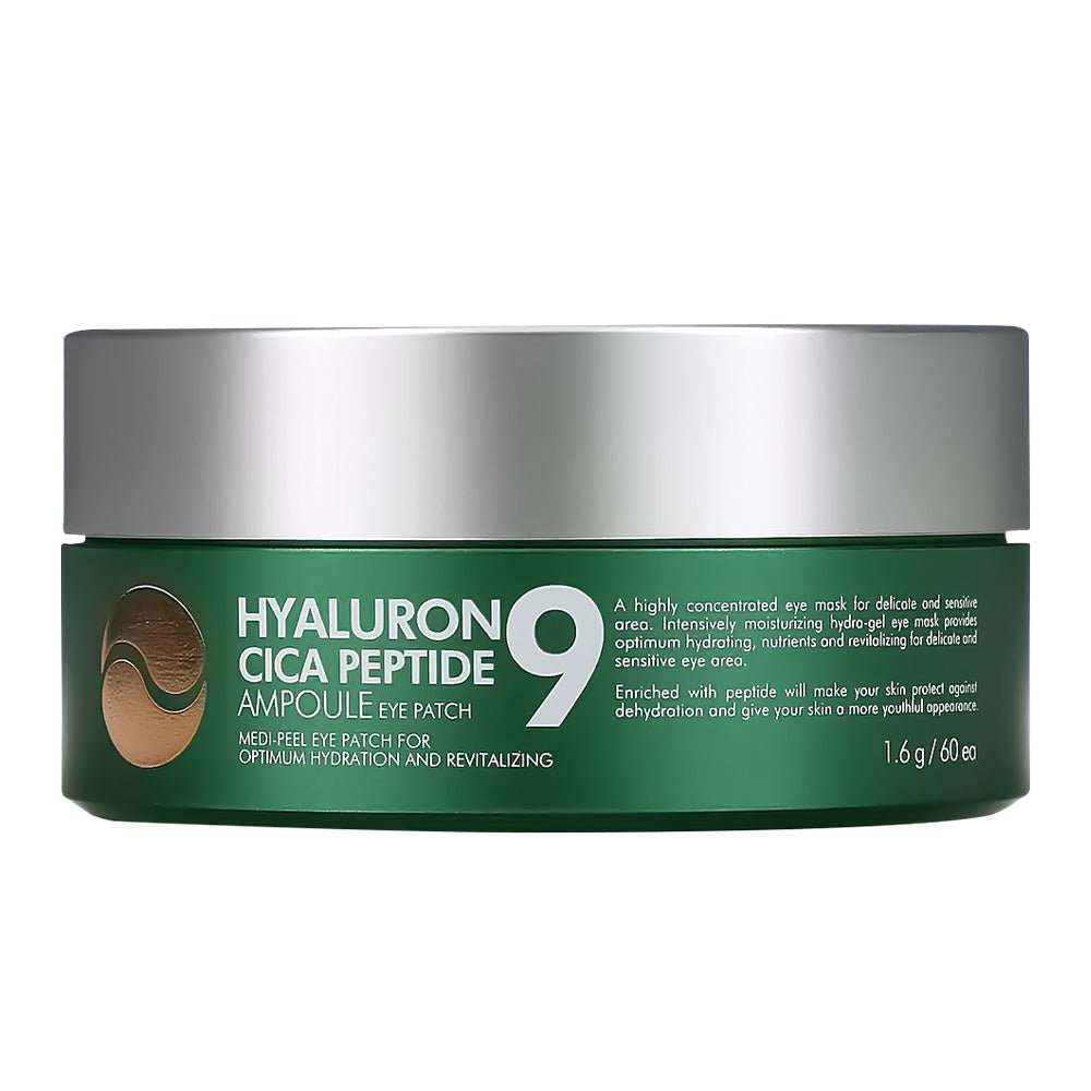 MEDI-PEEL Hyaluron Cica Peptide 9 Ampoule Eye Patch raminamosios paakių pagalvėlės, 60 vnt.