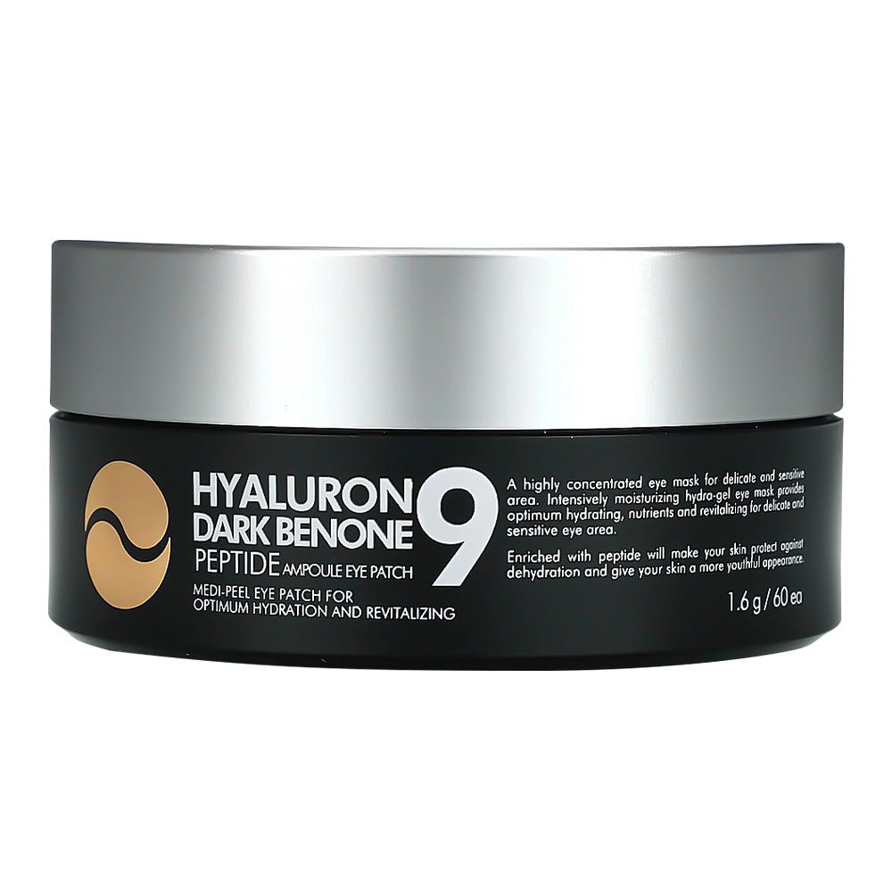 MEDI-PEEL Hyaluron Dark Benone Peptide 9 Ampoule Eye Patch skaistinamosios paakių pagalvėlės, 60 vnt.