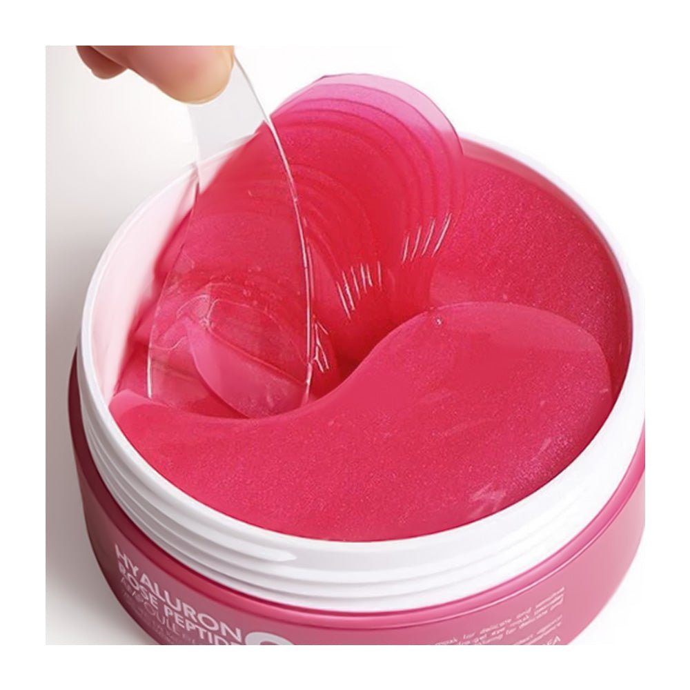 MEDI-PEEL Hyaluron Rose Peptide 9 Ampoule Eye Patch drėkinamosios paakių pagalvėlės, 60 vnt.