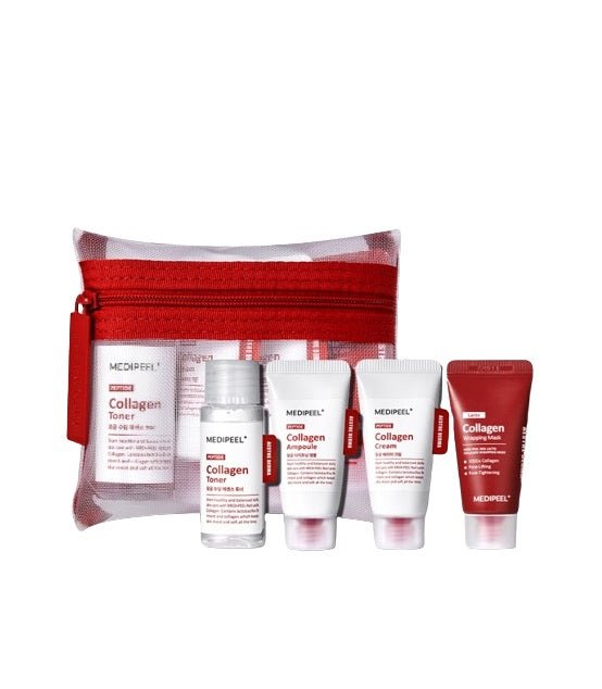 MEDI-PEEL Red Lacto Collagen Skin Care Trial Kit kelioninis rinkinys