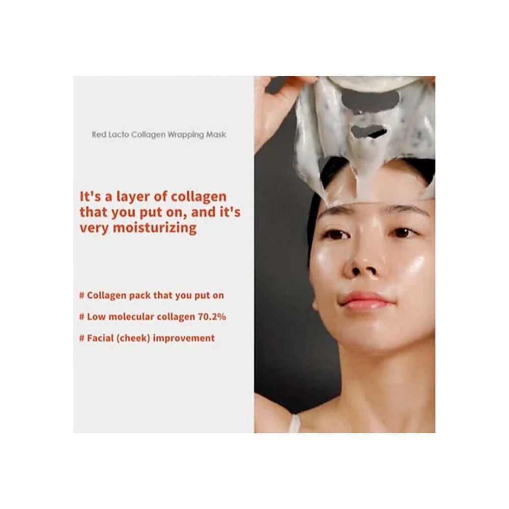 MEDI-PEEL Red Lacto Collagen Wrapping Mask nulupamoji kaukė su kolagenu, 70 ml