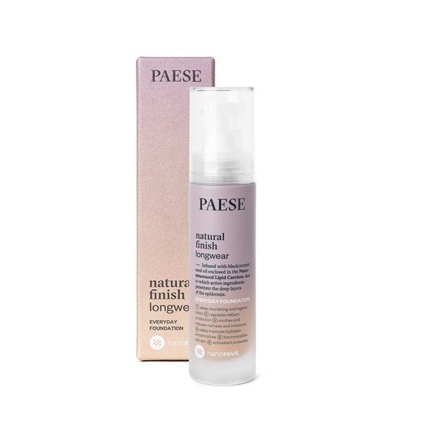 Paese Nanorevit ilgai išliekantis makiažo pagrindas, 30 ml