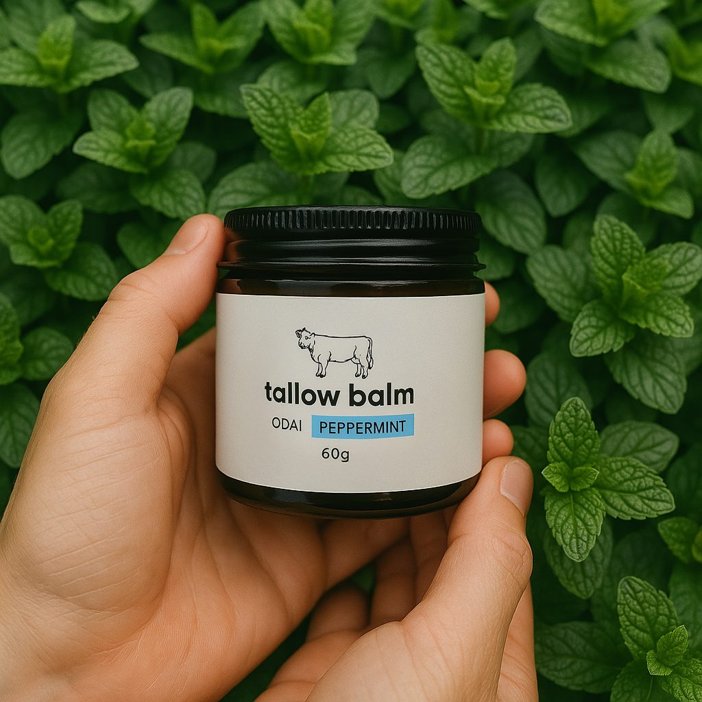 Natūralus Beef Tallow balzamas (Pipirmėtė)