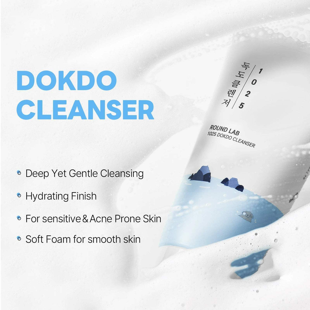 Round Lab 1025 Dokdo prausiklis, 150 ml - GlamoraBeauty