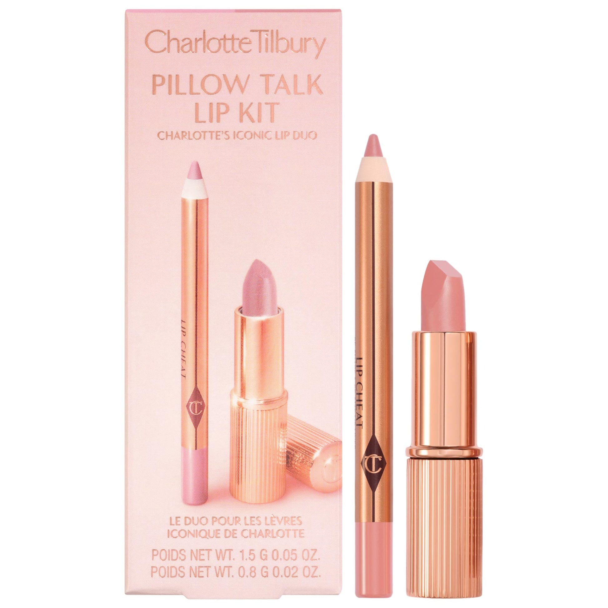 Pillow Talk Duo Set - Lip Makeup Set Charllote Tilbury (Travel)
